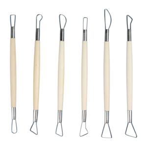 더블 헤드 스크레이퍼, 클레이 스크레이퍼, 도자기 도구, 6 피스