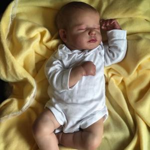 50CM LouLou Reborn 현실적인 완성 된 Bebe Reborn 실리콘 비닐 헝겊 바디 인형 소녀를위한 수제 장난감 크리스마스 선물