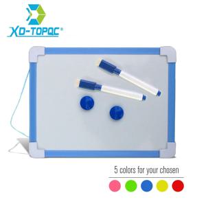 1 pc 어린이 화이트 보드 드라이 닦아 보드 5 색 프레임 미니 드로잉 마그네틱 화이트 보드 펜으로 작은 교수형 지우기 보드