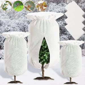 지퍼 졸라매는 끈 통기성이 있는 식물 덮개 정원 식물에 대한 동결에 대한 겨울 보호 가방