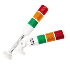 LED 신호 타워 조명, 적색, 황색, 녹색, 12V, 24V, 220V, 항상 밝거나 깜박이는 3 층 부저, 50mm