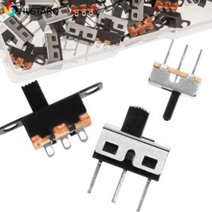 마이크로 슬라이드 스위치 PCB용 미니 수직 슬라이드 스위치, 2 포지션 3 핀 하이 노브, SPDT 1p2t SS-12D10 SS-12F15 SS-12D00, 100 개