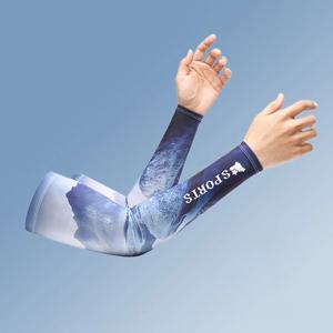 남성용 UV 태양열 팔 슬리브, 여름 우주 탄성 운전 쿨 머프, 사이클링 UV 보호 탄성 여행 팔 커버