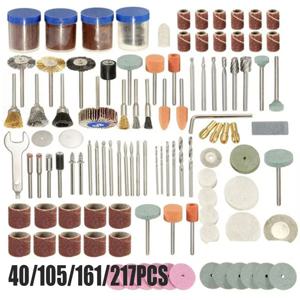 전동 드릴용 회전 공구 액세서리 세트, Dremel과 호환 가능, 연삭, 연마, 미니 톱날 및 포함