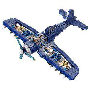 공격 비행기 모델 빌딩 블록 세트, 군사 테마 빌딩 장난감, 어린이와 성인을 위한 군사 장난감 선물