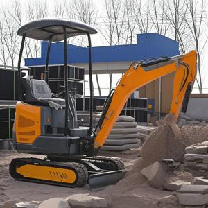 다양한 지형에 적합한 1.8톤의 중장비 건설장비와 맞춤형 기능을 갖춘 맞춤형 굴삭기