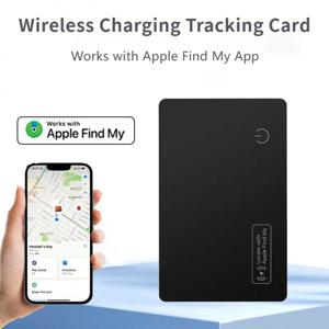 새로운 무선 충전 추적 위치 지갑 추적기 카드 방수 GPS 로케이터 Apple과 함께 작동 내 앱 찾기 Bluetooth Tracker