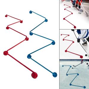 하키 조정 가능한 스틱 핸들링 보조 훈련 장비 연습 퍽 제어를 위해 얼음 위 또는 얼음 위의 하키 선수를 위한 선물