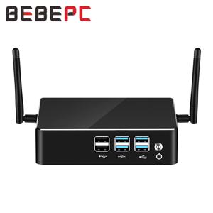 BEBEPC 홈 미니 PC(인터 코어 i3 i5 i7, 4xUSB2.0 4xUSB3.0 지원 WiFi Linux Win10 Office용 컴팩트 컴퓨터 지원)