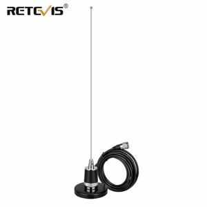 Retevis MR200 차량용 안테나 듀얼 밴드 VHF/UHF 144/430MHz(마그네틱 마운트 베이스 포함) NMO 커넥터 SL16-J RT95용 동축 케이블