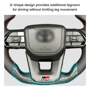 Toyota GT 86 FORTUNER FJ 크루저 HIACE LC70/76/79 랜드 크루저 크라운 ALPHARD VELLFIRE HILUX 용 탄소 섬유 스티어링 휠