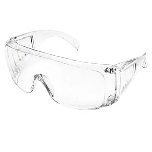 1개 안전 투명 안경 김서림 방지 고글 통풍구가 있는 측면 보호대 PC 프레임 안경 라이딩 연구소 작업 보호용
