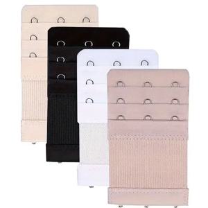 4개 조각3개 후크 브라 스트랩 익스텐더; 편안하고 조절 가능한 브라 스트랩 클립; 여성용 란제리 액세서리