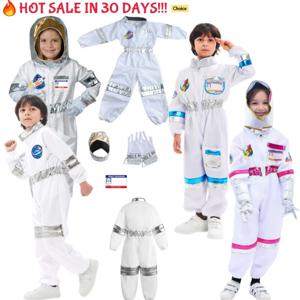 어린이 우주 비행사 코스프레 의상 Nasa 소년 소녀 우주인 조종사 어린이 할로윈 복장 원피스 점프 슈트 복장 파티 바디 슈트