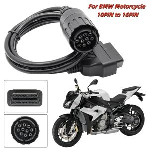 BMW ICOM D 케이블 오토바이용 10핀 진단 케이블, BMW 10핀 어댑터에서 16핀 OBD2 스캐너 연장 케이블로 변환