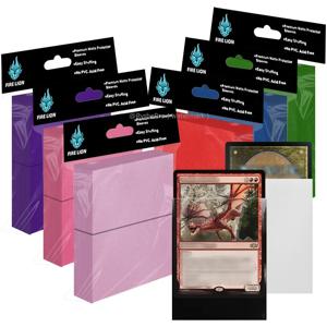 100PCS 프리미엄 카드 슬리브 MTG 포켓몬 트레이딩 카드 및 스포츠 표준 크기 보드 게임과 호환되는 무광택 카드 슬리브