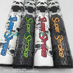 신제품 슈퍼 스트로크 골프 그립 해골 모양 퍼터 핸들 PU 소재 골프 클럽 그립 스포츠 피트니스 팬 용품 골프 클럽