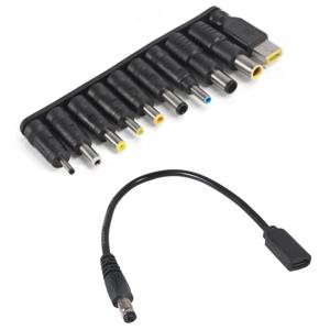 새로운 타입 C 노트북 전원 어댑터 커넥터 플러그 65W USB 타입 C - 범용 노트북 충전기 잭 충전 케이블 코드