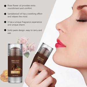 15g 샌달우드 향수 솔리드 밤 우디 라이트 향수 오랫동안 지속되는 매력적인 매력 천연 향수 데오도란트 솔리드 스틱