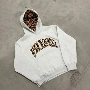 3 Pcs 스포츠웨어 세트 Y2k 남성 여성 레트로 우수한 레오파드 패치 워크 세트 아메리칸 streetwear 남여 boxy 캐주얼 커플 의류