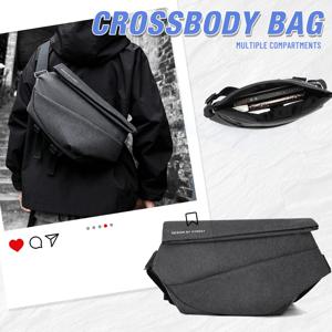 남성용 체스트 백 트렌드 크로스백 백팩, 남성용 도난 방지 숄더백 슬링백 라이딩 여행용, 남성용 소형 백팩