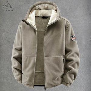 겨울 후드 남성 야외 군사 두꺼운 따뜻한 폴라 플리스 자켓 캠핑 하이킹 자켓 streetwear 캐주얼 코트 남성 파카