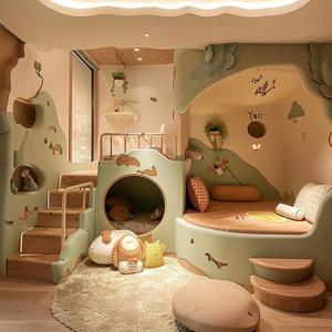 Luxuce 일반 어린이 침대 나무 안전 녹색 로프트 디자인 어린이 침대 공주 현대 스타일 Camas Infantiles 가구 홈