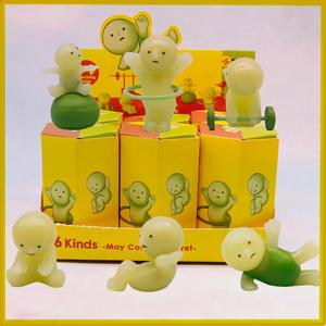 Smiski 시리즈 야광 녹색 인형 미스터리 블라인드 박스 서프라이즈 선물 데스크탑 장식용 액션 피규어 모델