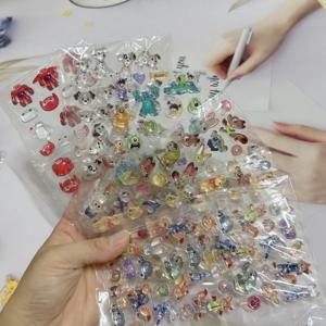 새로운 디즈니 Zootopia 3D 젤리 스티커 소녀의 핸드북 장식 냉장고 스티커 장식 창의력 보상 장난감 선물