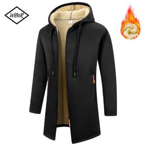 2025 두꺼운 스웨트웨어 남성 후드티 긴팔 플리스 스웨트셔츠 남성용 지퍼 후드 오버사이즈 겨울 상의 재킷 코트