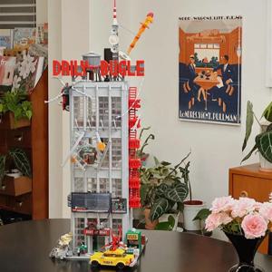 신문 사무실 건물 블록 기념 세트 레고 호환 크리스마스 선물용 76178