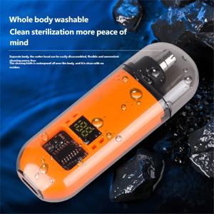 남성용 코 머리 트리머 클리퍼 USB 충전식 전문 무통 휴대용 전기 눈썹 귀 코 머리 클리퍼 기계