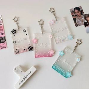 INS 스타일 한국 트렌디 K-팝 스타 포토 카드 홀더 아이돌 팬즈 구 카드 오거나이저 프로텍터 3인치 폴라로이드 디스플레이 행거
