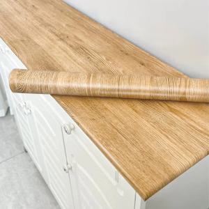 PVC 방유 목재 무늬 스티커 주방 조리대, 가구, 캐비닛, 테이블, 벽 리노베이션용 자가 접착 벽지, 1R