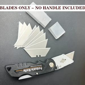 20개 전문 사다리꼴 칼날 - 대부분의 공구 손잡이에 적합한 고강도 스테인레스 스틸 교체용 절단 칼날