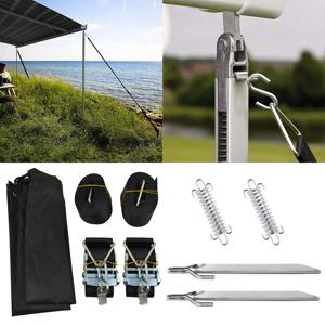 툴레 어닝 스톰 홀드 다운 사이드 스트랩 캐노피 고정 훅 카라반 모터홈 스톰 윈드 세트 페어 RV 액세서리 1세트