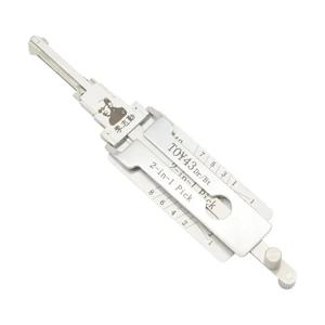 핫세일 정품 자물쇠공 도구 토이43 토요타 2 in 1 차량용 픽 및 디코더 자동차 잠금 해제 도구