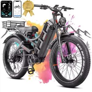 2026년 신제품 로미오 프로 II 3000W AWD 전기 자전거 26인치 41mph 104마일 미드 드라이브 리튬 배터리