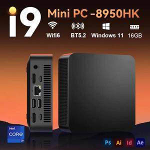 미니 PC 인텔 i9-8950HK/셀러론 N5095A 윈도우 11 프로 16GB 램 1/2TB SSD WiFi6 BT5.2 데스크탑 컴퓨터 작업용 포켓 PC