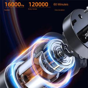 *훌륭한 16000Pa 차량용 진공 청소기 에어 펌프 무선 진공 청소기 가정용 자동차 청소 미니 휴대용 진공 청소기-A