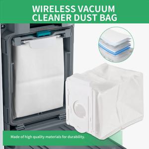 *삼성 VCA-ADB90 70+ 75+ 90 시리즈 무선 스틱 진공 액세서리 부품용 훌륭한 12개 먼지 봉투 교체품