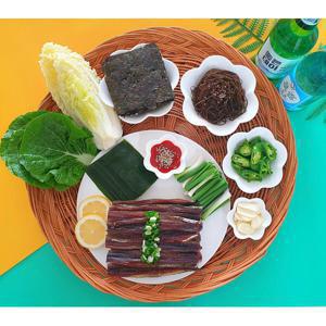 프리미엄 구룡포 햇 과메기 야채 초장 풀세트 포항 산지직송