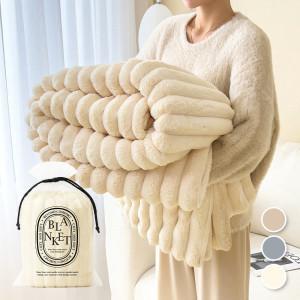 (단하루특가) 코지벨루어 웜극세사 양면 토끼담요 컬러3종 대형/특대형