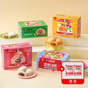 삼립 (단독)삼립호빵 개별포장 호빵12입 1박스+호빵2입 추가 증정 (호빵네빵/단팥/야채/피자)
