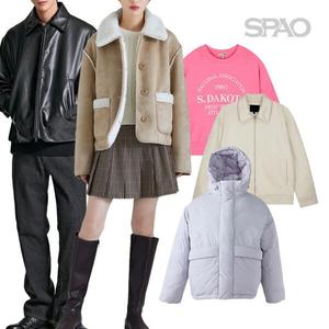 (25%+N%쿠폰)품절대란 스파오FW 패딩/플리스/코트/패쪼/맨투맨/니트/슬랙스 외 추위대비템 빅스특가전