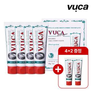 [웰킵스](5%적립)4+2증정/VU.CA(뷰.카) 고불소 치약 미백 칫솔 구취케어 불소 어린이 치약 모음