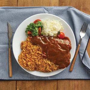 노랑 갓튀겨나온 곱빼기돈까스7/치즈돈까스3/소스10개