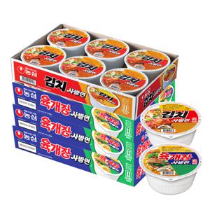 육개장사발면18개 + 김치사발면6개