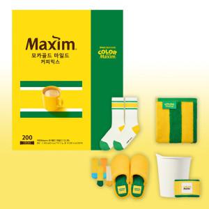 [맥심]핫이슈 맥심 모카골드 200T +Hit 굿즈 사은품 골라잡기 (MTCI컵+슬리브/타월/삭스/슬리퍼+체어삭스)