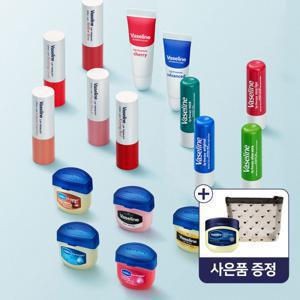 바세린 바세린 립밤스틱 4.8g 4개 외 립케어 모음전+파우치 증정 (2세트젤리50m증정)